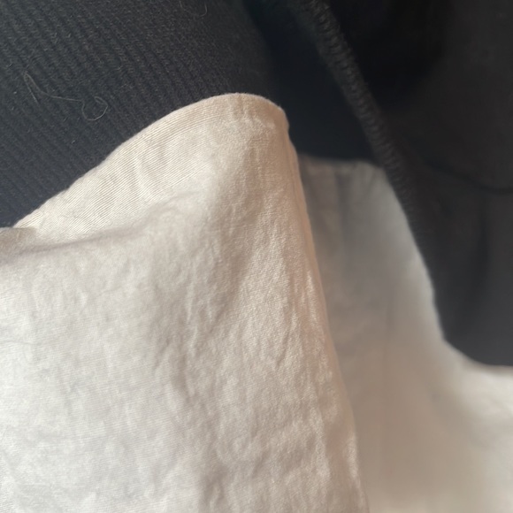 DKNY Black rhinestone Skull sweatshirt with faux button down hem - Picture 5 of 7